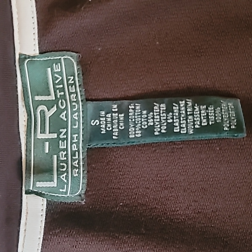 L-RL Ralph Lauren Active Brown chore utility style knit jacket womens S - Picture 4 of 4